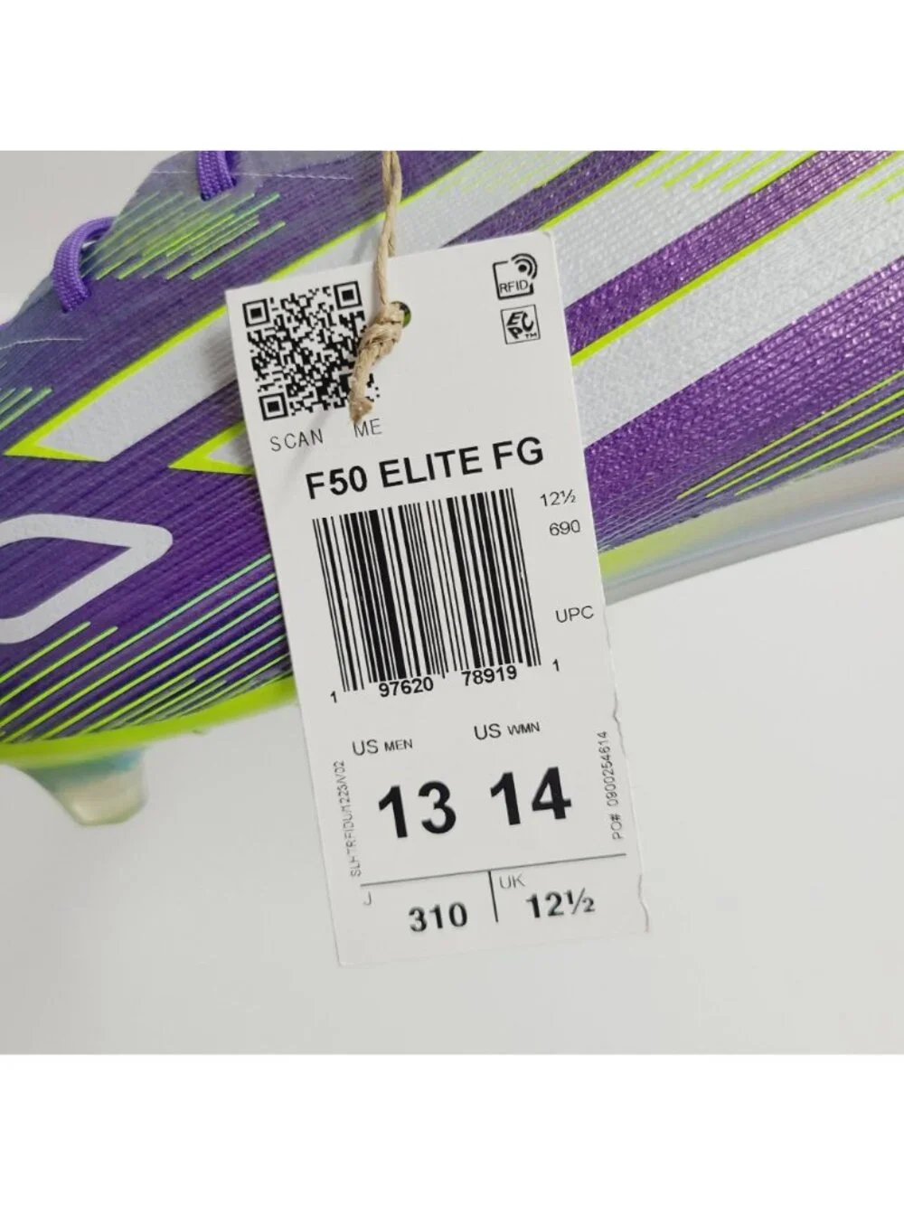 NEW Adidas F50 Elite FG Soccer Cleats JH7615 Size 13 Purple